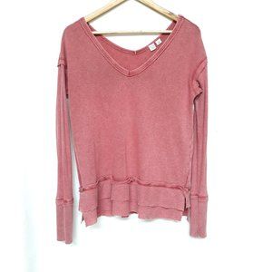 MELROSE & MARKET V-Neck Long Sleeve Thermal Top